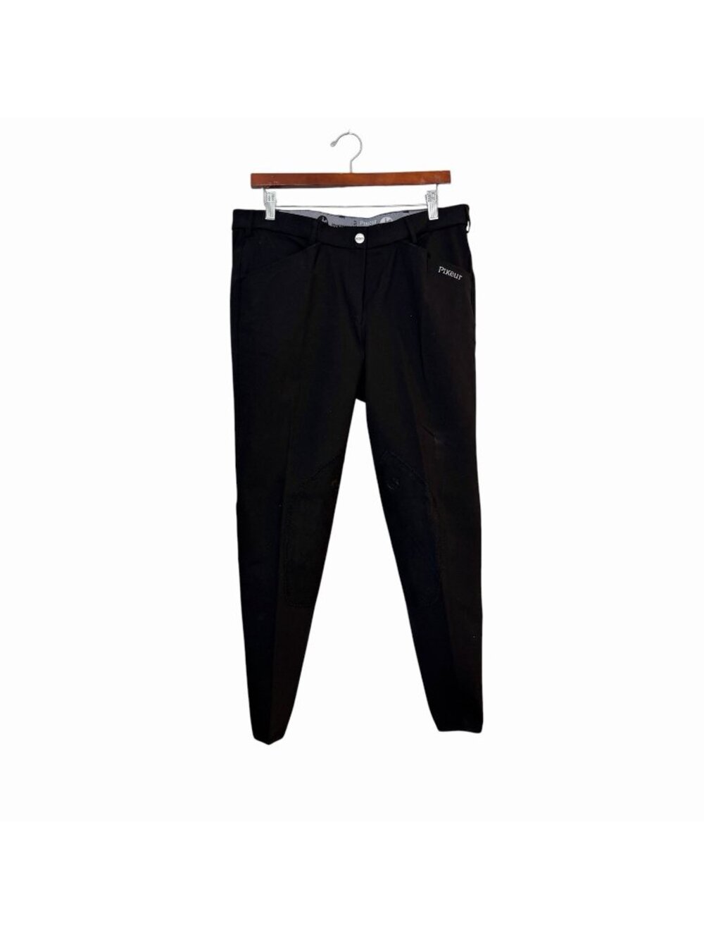 Pikeur Breeches Black Riding Suede Knee Patch Equestrian Pants Women’s Size 34
